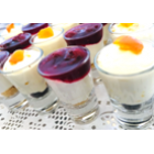 Ποικιλία cheesecake και κουμκουάτ μους,με καπάκι