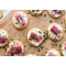 Κράκερ με κρέμα τυριού και νούμπουλο