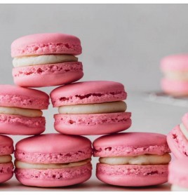 Μακαρόν με κρέμα φράουλας